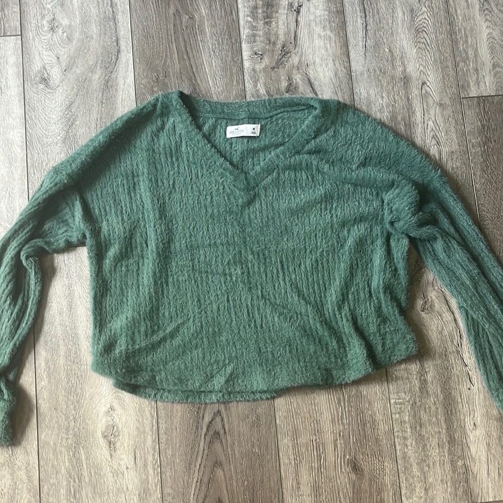 Trendy Y2K Fuzzy Crop Sweater